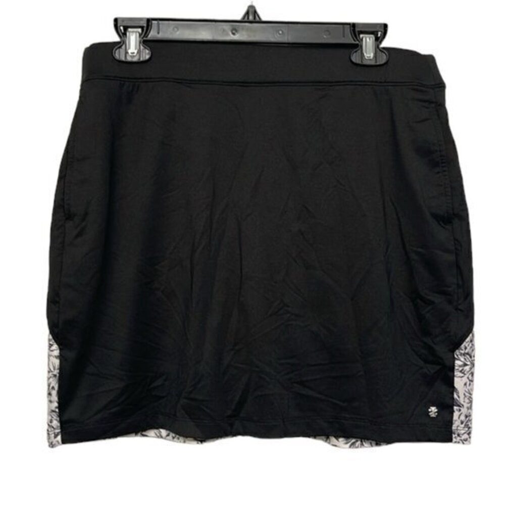 Izod Golf Black Skort Gym Tennis Activewear Size 8 EUC #6706